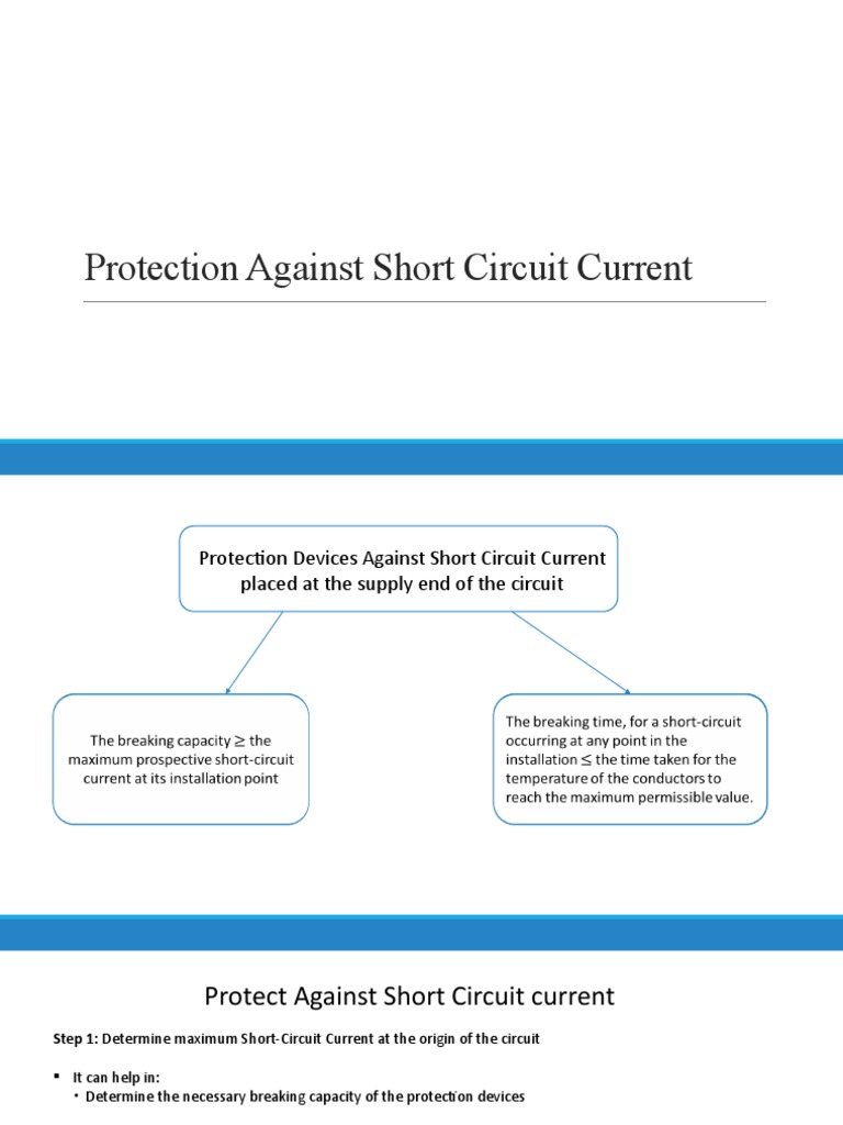 Protection Against Short Circuit | PDF | Electrical Wiring | Fuse ...