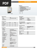 900EFR-BL-U Earth Fault Relay: Features