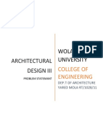 Architectural Design Iii: Wolaita Sodo University