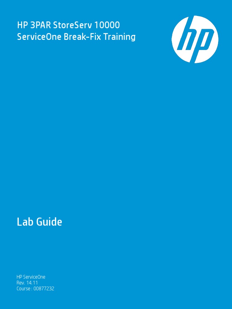HP 3PAR StoreServ 10000 Lab Guide | PDF | Command Line Interface ...