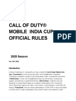 Call of Duty® Mobile India Cup Official Rules: 2020 Season