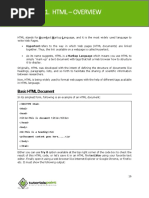HTML - Overview