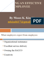 Becoming An Effective Employee: by Moses K. Kisubi
