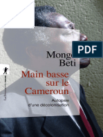 Main Base Sur Le Cameroun Mongo Beti