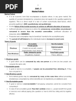 Grade 12 Economics Unit 3 Note | PDF | Externality | Market Failure