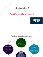 HRM Session 3: Practice of Management