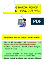 HP - Pesanan (JOB ORDER COSTING) Record