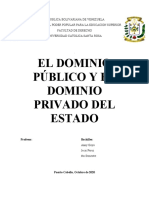 El dominio público y privado del Estado