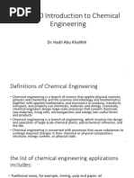 CME 200 Introduction To Chemical Engineering: Dr. Hadil Abu Khalifeh