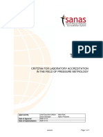 CRITERIA FOR LABORATORY ACCREDITATION of Pressure Lab TR - 170