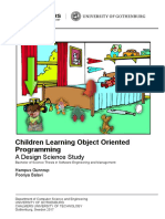 Children Learning Object Oriented Programming: A Design Science Study
