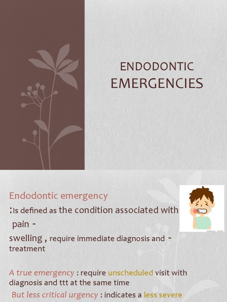 Endodontic Emergencies PDF