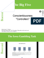 The Big Five: Conscientiousness "Controllers"