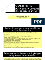 Karakteristik Kerusakan Lingkungan Dan Perubahan Iklim