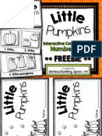 Little Pumpkins Interactive Counting Book Pumpkin Numbers FREEBIE