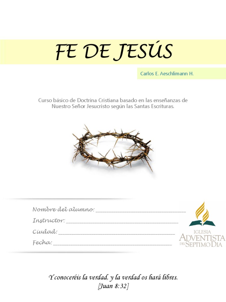 Fe de Jesús (Completa) | PDF | Oración | Biblia