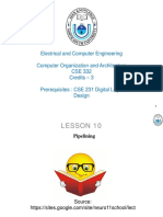 Electrical and Computer Engineering Computer Organization and Architecture CSE 332 Credits - 3 Prerequisites: CSE 231 Digital Logic Design