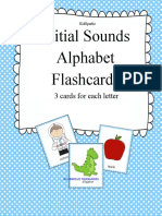 Initial Sounds Alphabet Flashcards: 3 Cards For Each Letter