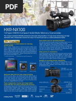 HXR-NX100: 1.0-Type CMOS Compact Solid-State Memory Camcorder