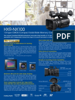 HXR-NX100: 1.0-Type CMOS Compact Solid-State Memory Camcorder