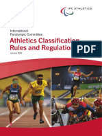 Athletics Classifi Cation Rules and Regulations: International Paralympic Committee