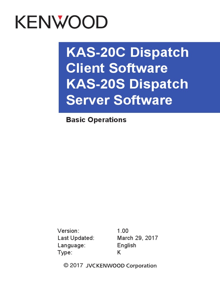 KAS-20 Basic Operations EN | PDF | Computer Network | Server (Computing)