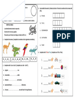 Practica Calificada 7 de Inglés - 2° Primaria