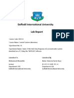 Daffodil International University Lab Report