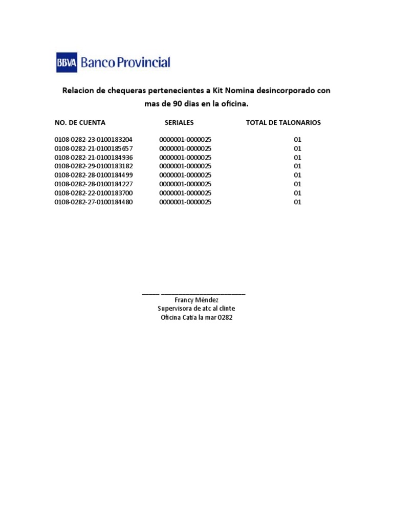 CHEQUERAS | PDF | Finanzas y dinero