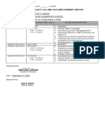 Individual Daily Log and Accomplishment Report: Marlyn E. Azurin