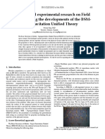 Theoretical and Experimental Research On Field Propulsion Using The Developments of The BSM-Supergravitation Unified Theory