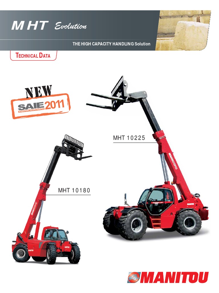 Manitou MHT 10180 Specifications | PDF | Vehicles | Motor Vehicle