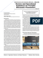 Review and Operational Guidelines For Portable Ultrasonic Flowmeters
