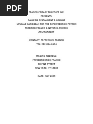 Restaurant Business Plan