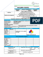 Hoja de Datos de Seguridad de RACUMIN LIQUIDO PDF