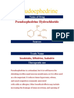 Pseudoephedrine Hydrochloride