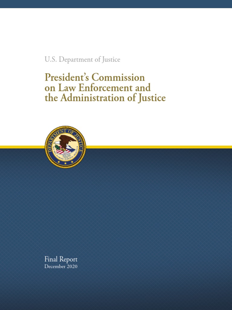 Presidential Commission On Law Enforcement Releases Final Report | PDF |  Police | Juvenile Delinquency