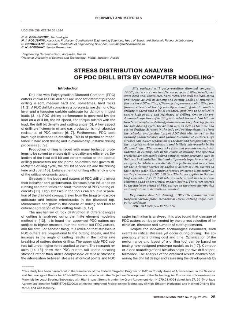 Stress Distribution Analysis PDF | PDF | Drilling | Stress (Mechanics)
