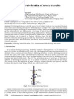 Study On Lateral Vibration of Rotary Steerable PDF