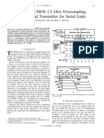 IEEE Journal article describes a 0.8-micron CMOS 2.5 Gbps serial link transceiver