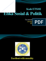 Etika Sosial & Politik: Kode ETS102