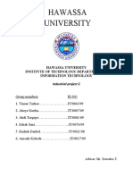 Hawassa University: Hawassa University Institute of Technology Department of Information Technology