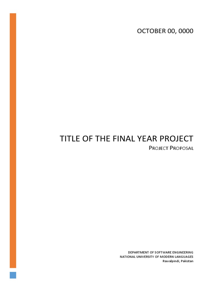 Final Year Project Proposal Guide | PDF | Implementation | Design