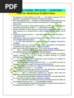 Bt406 Quiz 93 Mcqs PPT 22-38 26-08-2020 Effort By: Sibtain Raza & Sojhla Fatima