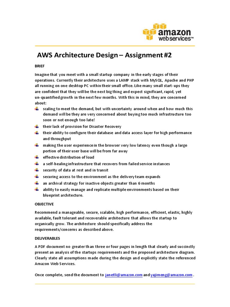 AWS Architecture for Startup Growth | PDF