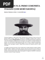 Veneziani Marcello - Cent’anni fa il primo comunista italiano (che morì fascista)