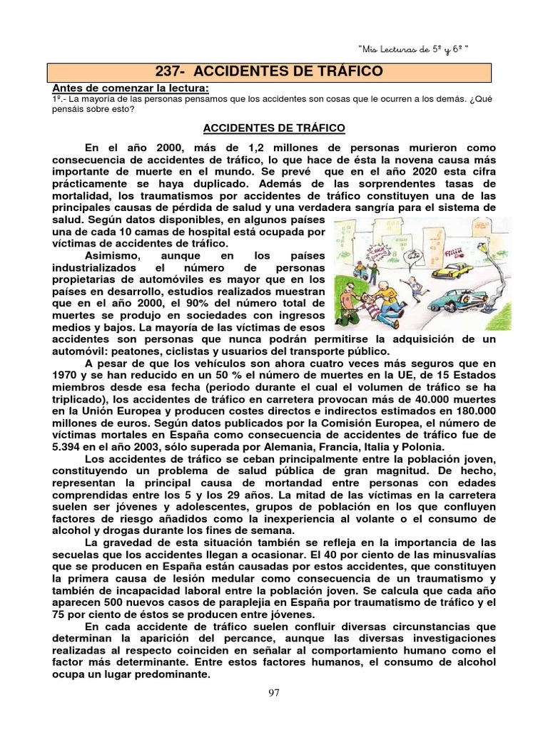 Accidentes de Trafico | PDF | Accidente de tráfico | Lesión