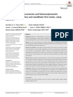 Dento Alveolar Measurements and Histomorphometric Parameters of Maxillary and Mandibular First Molars, Using Micro CT