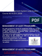 13-As9110c - 2016la - Management of Audit Programme