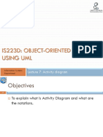 Is223D: Object-Oriented Design Using Uml: Lecture 7: Activity Diagram